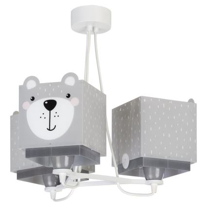 Dalber 64577 - Children chandelier LITTLE TEDDY 3xE27/60W/230V