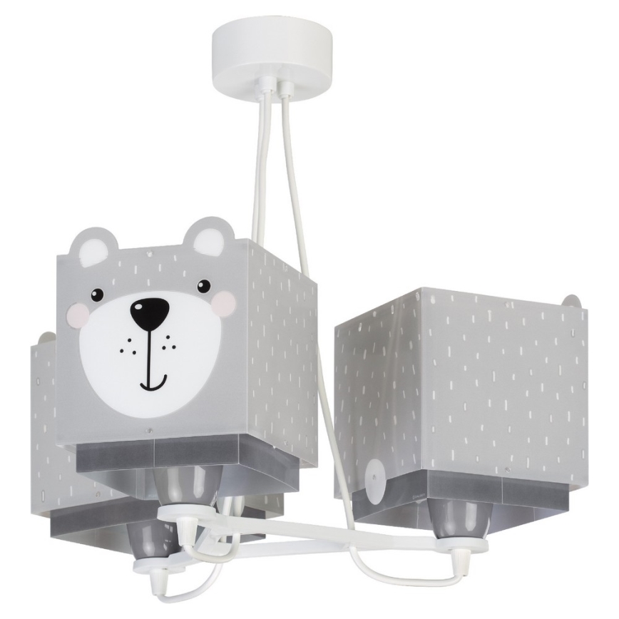 Dalber 64577 - Children chandelier LITTLE TEDDY 3xE27/60W/230V