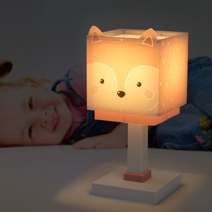 Dalber 64581N - LED Kids' Bedside Lamp LITTLE FOX 1xG4/4W/230V pink