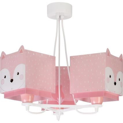 Dalber 64587 - Children chandelier LITTLE FOX 3xE27/60W/230V