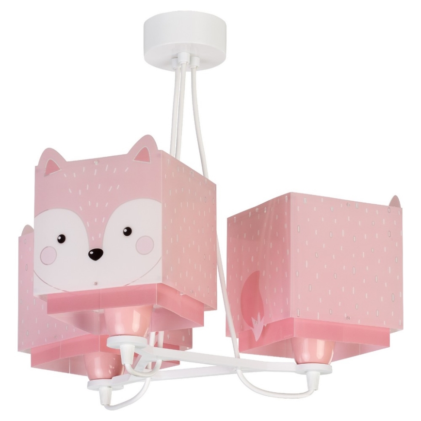 Dalber 64587 - Children chandelier LITTLE FOX 3xE27/60W/230V