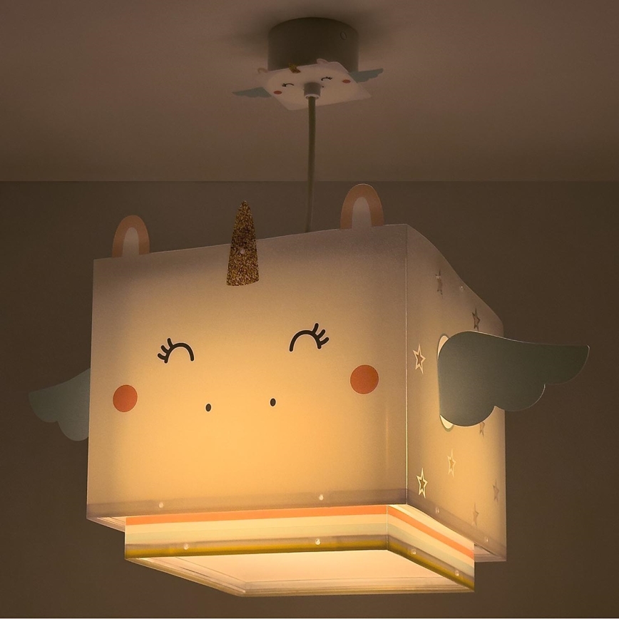 Dalber 64592 - Children's chandelier LITTLE UNICORN 1xE27/15W/230V