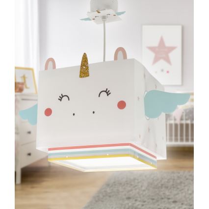 Dalber 64592 - Children's chandelier LITTLE UNICORN 1xE27/15W/230V