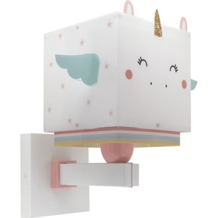 Dalber 64599 - Children's wall light LITTLE UNICORN 1xE27/15W/230V
