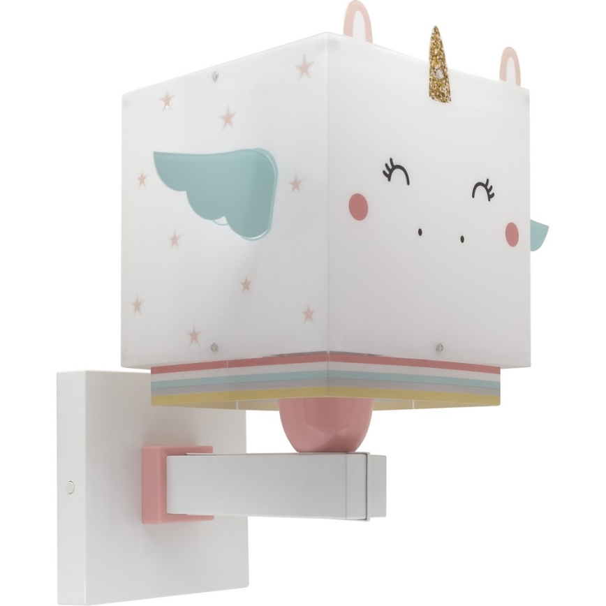 Dalber 64599 - Children's wall light LITTLE UNICORN 1xE27/15W/230V