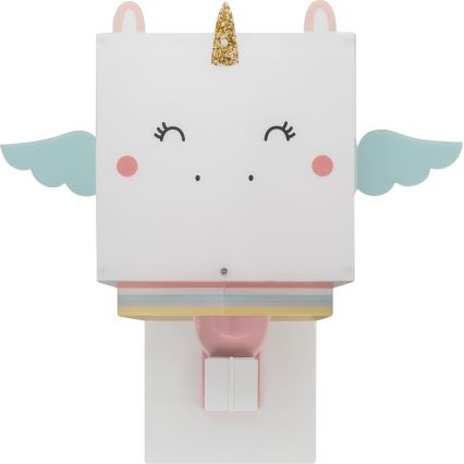 Dalber 64599 - Children's wall light LITTLE UNICORN 1xE27/15W/230V