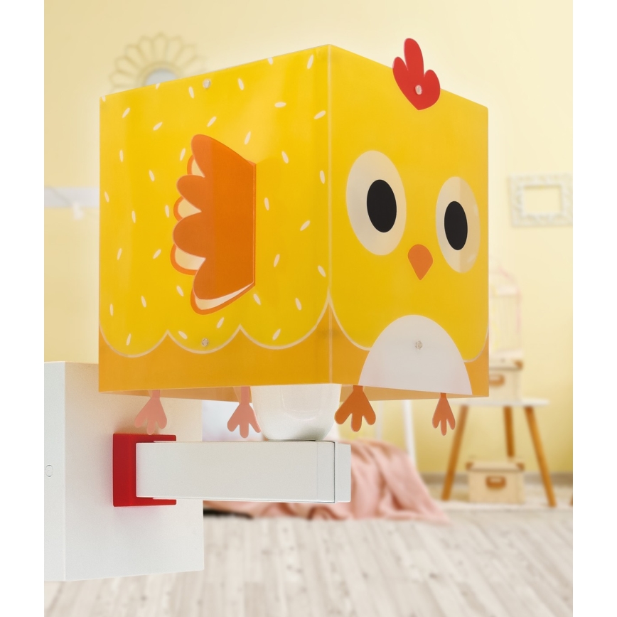 Dalber 64649 - Children's wall light LITTLE CHICKEN 1xE27/15W/230V