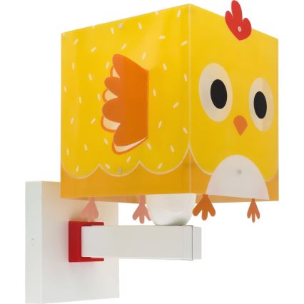 Dalber 64649 - Children's wall light LITTLE CHICKEN 1xE27/15W/230V