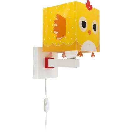 Dalber 64649 - Children's wall light LITTLE CHICKEN 1xE27/15W/230V