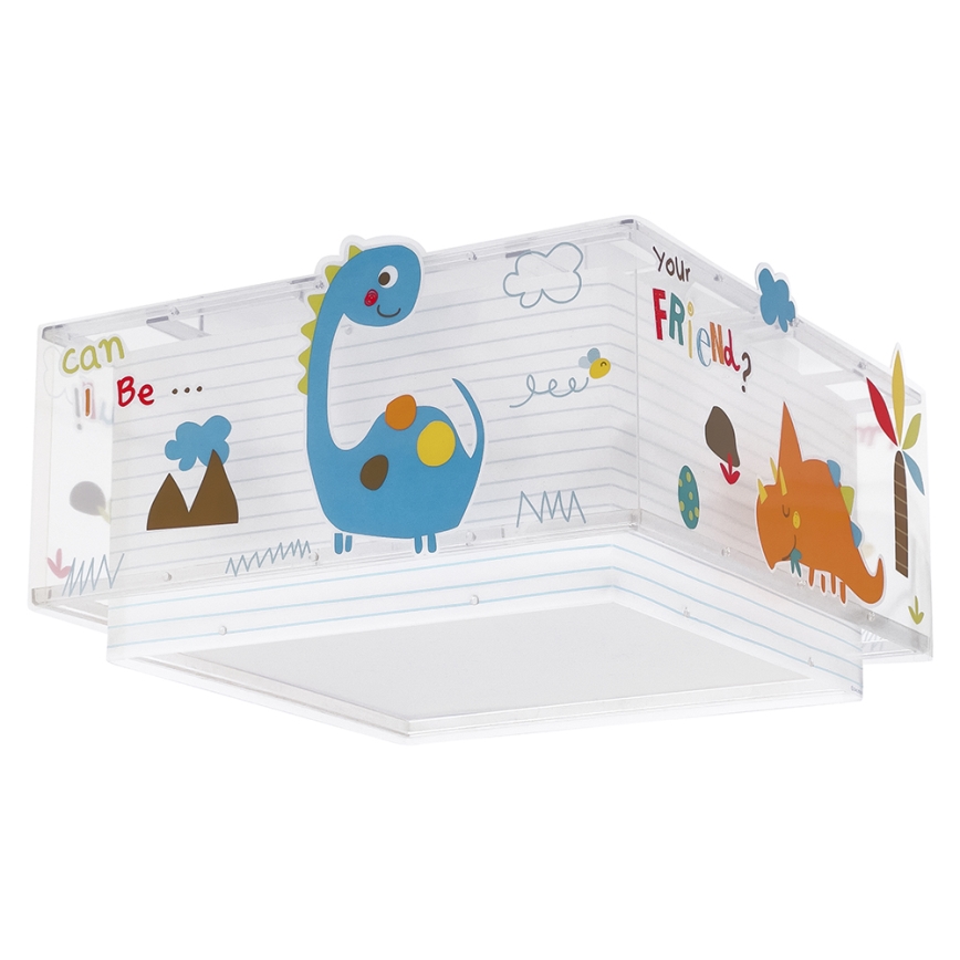 Dalber 73456 - Children's ceiling light DINOS 2xE27/60W/230V
