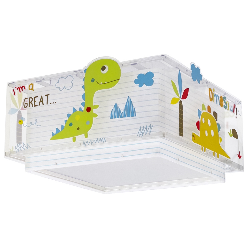 Dalber 73456 - Children's ceiling light DINOS 2xE27/60W/230V