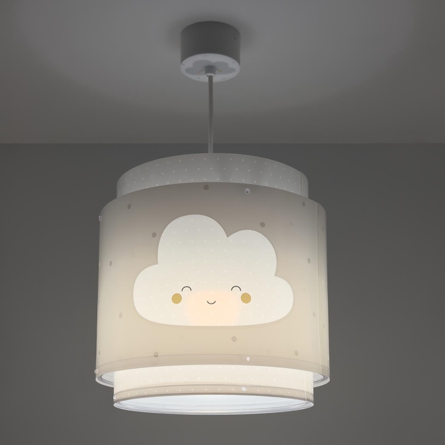 Dalber 76012E - Children's chandelier BABY DREAMS 1xE27/15W/230V grey