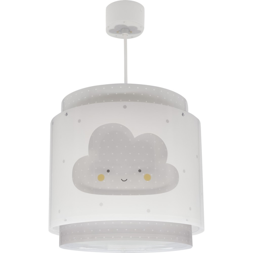 Dalber 76012E - Children's chandelier BABY DREAMS 1xE27/15W/230V grey