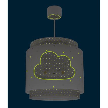 Dalber 76012E - Children's chandelier BABY DREAMS 1xE27/15W/230V grey
