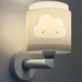 Dalber 76019E - Children's wall light BABY DREAMS 1xE27/15W/230V grey