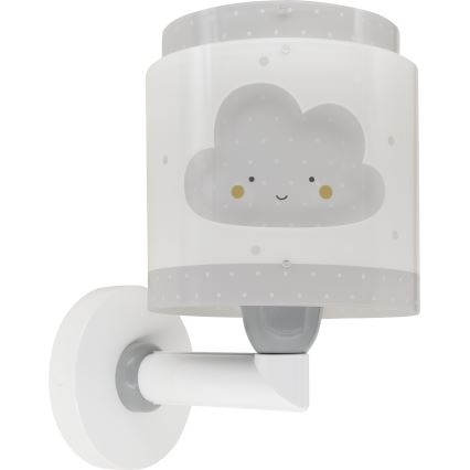 Dalber 76019E - Children's wall light BABY DREAMS 1xE27/15W/230V grey