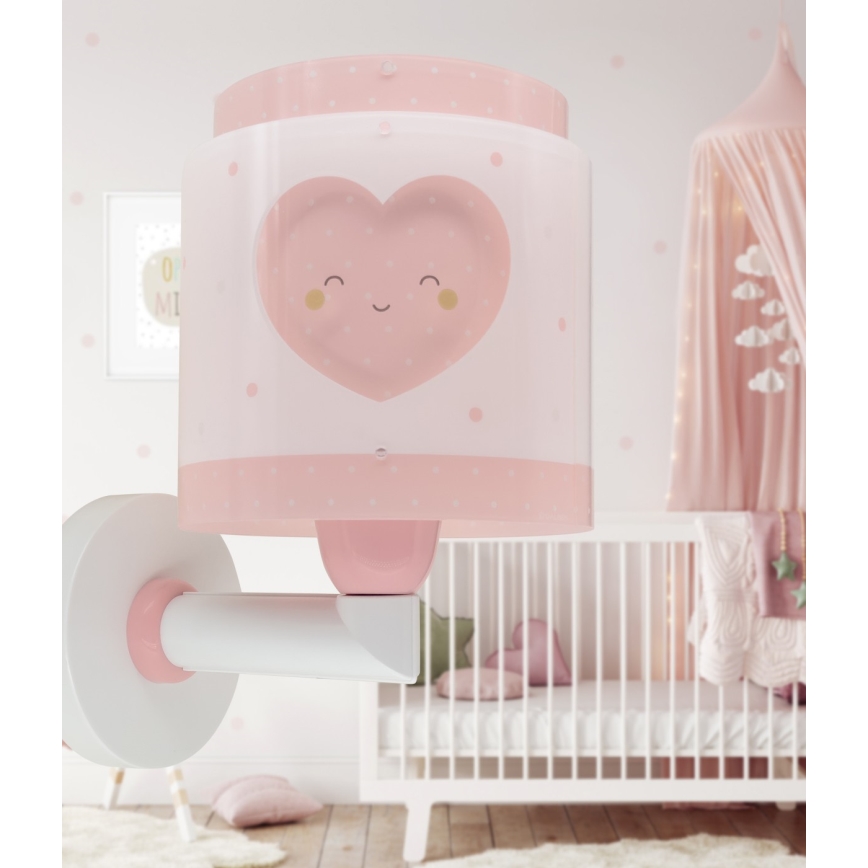 Dalber 76019S - Children's wall light BABY DREAMS 1xE27/15W/230V pink