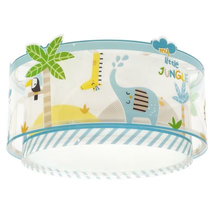 Dalber 76116 - Children's ceiling light JUNGLE 2xE27/15W/230V