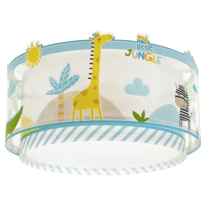 Dalber 76116 - Children's ceiling light JUNGLE 2xE27/15W/230V
