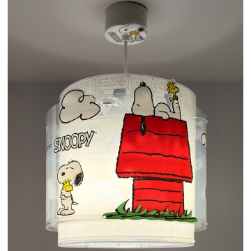 Dalber 76302 - Kids' ceiling light SNOOPY 1xE27/15W/230V white/red