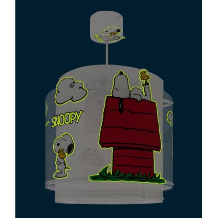 Dalber 76302 - Kids' ceiling light SNOOPY 1xE27/15W/230V white/red
