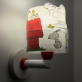 Dalber 76309 - Kids' wall lamp SNOOPY 1xE27/15W/230V white/red