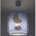 Dalber 76632 - MOON DREAMS Children's ceiling light 1xE27/15W/230V Blue