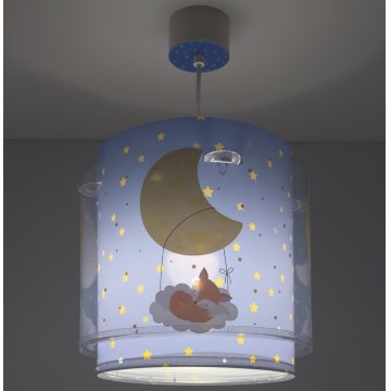 Dalber 76632 - MOON DREAMS Children's ceiling light 1xE27/15W/230V Blue