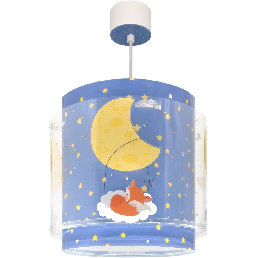 Dalber 76632 - MOON DREAMS Children's ceiling light 1xE27/15W/230V Blue