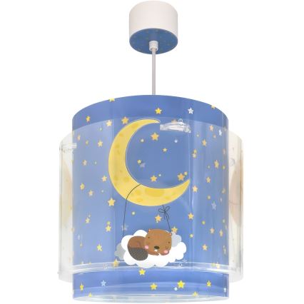 Dalber 76632 - MOON DREAMS Children's ceiling light 1xE27/15W/230V Blue