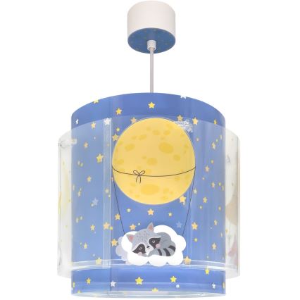 Dalber 76632 - MOON DREAMS Children's ceiling light 1xE27/15W/230V Blue