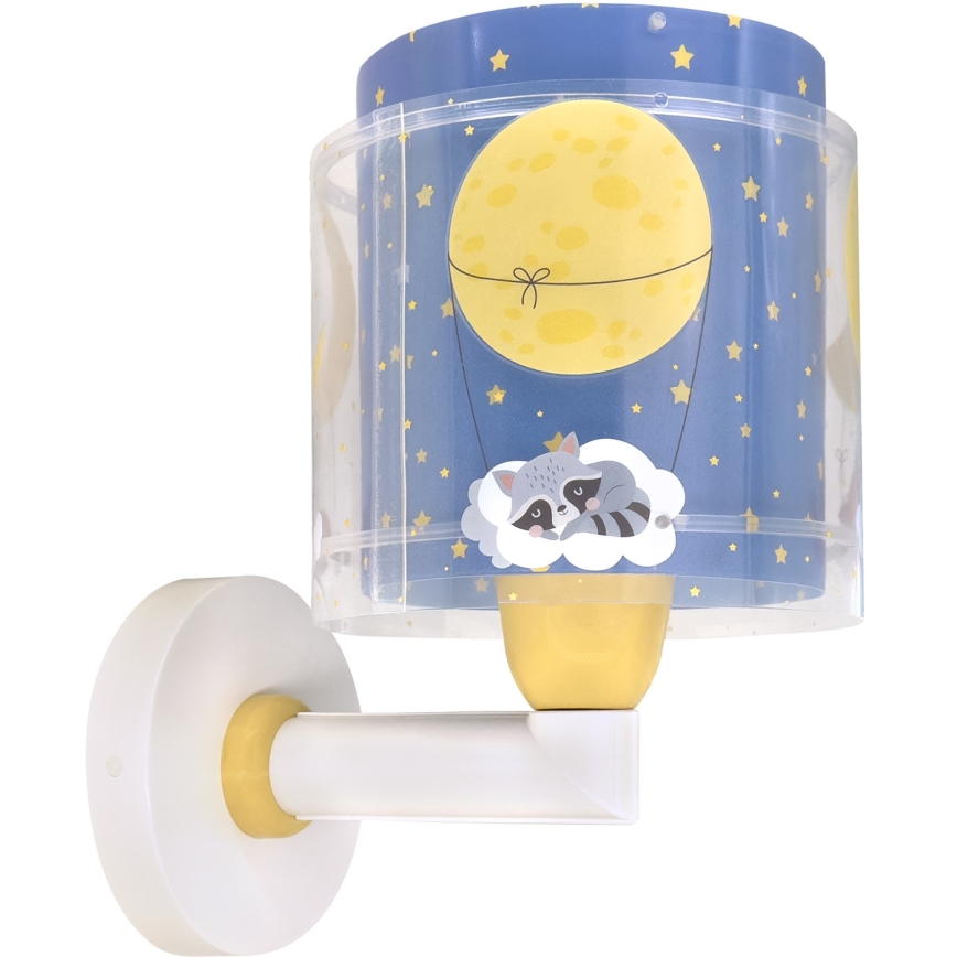 Dalber 76639 - Kids' Wall Lamp MOON DREAMS 1xE27/15W/230V Blue
