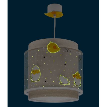 Dalber 76872 - Children's chandelier BABY CHICK 1xE27/15W/230V
