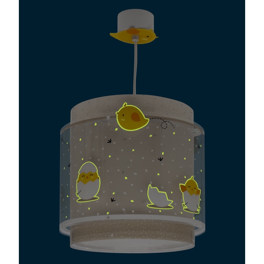 Dalber 76872 - Children's chandelier BABY CHICK 1xE27/15W/230V