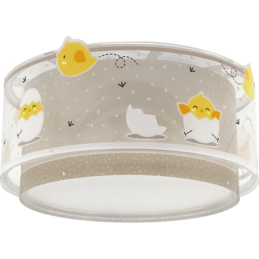 Dalber 76876 - Children's ceiling light BABY CHICK 2xE27/15W/230V