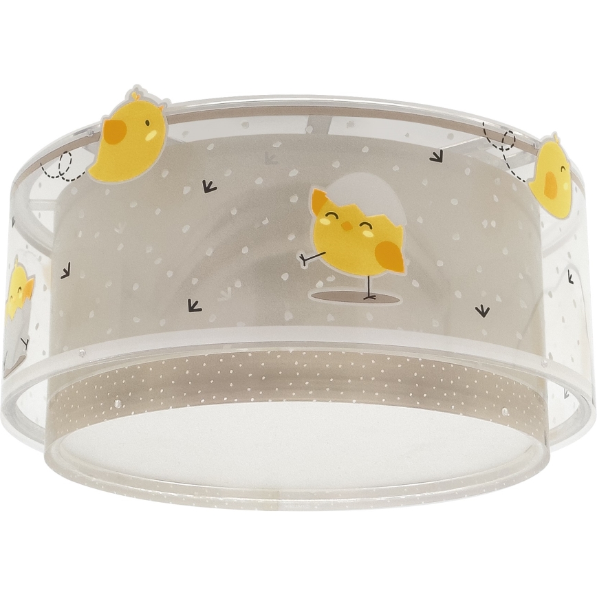 Dalber 76876 - Children's ceiling light BABY CHICK 2xE27/15W/230V