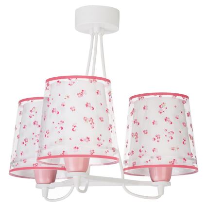 Dalber 81177S - Children's chandelier DREAM FLOWERS 3xE27/60W/230V