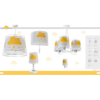Dalber 81192E - Children's chandelier LIGHT FEELING 1xE27/60W/230V