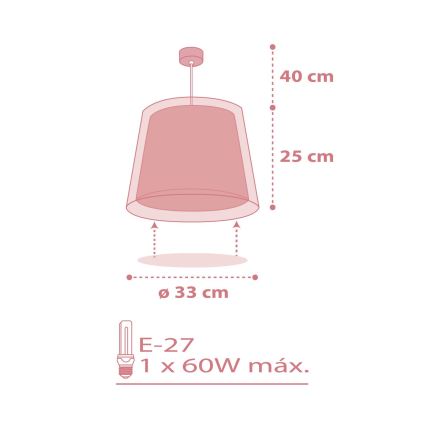 Dalber 81192S - Children's chandelier LIGHT FEELING 1xE27/60W/230V