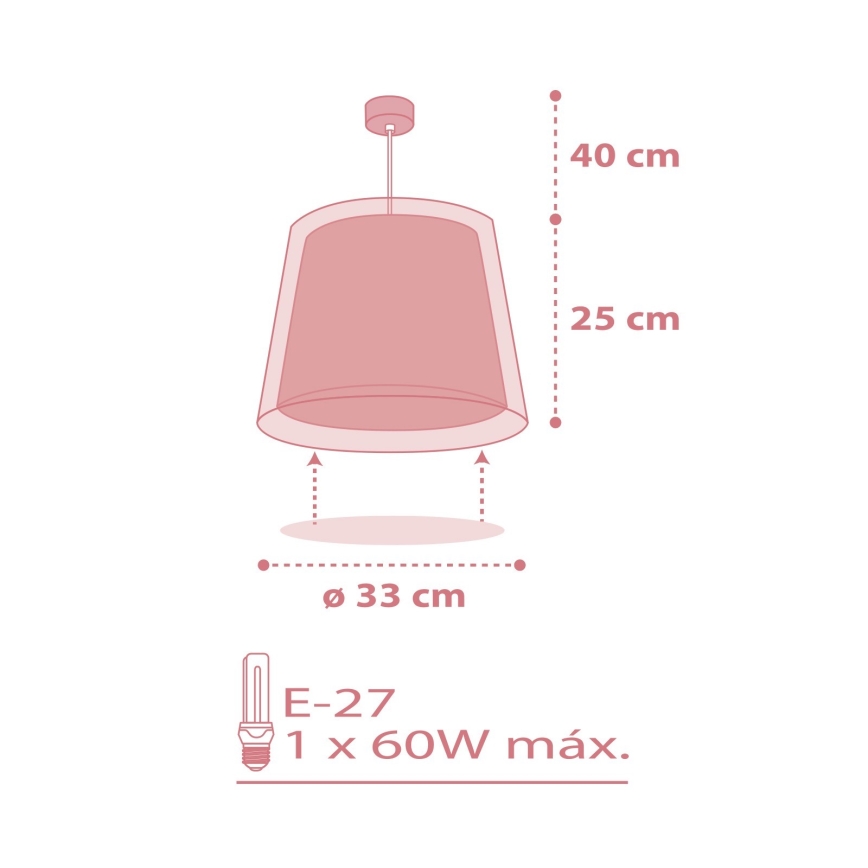 Dalber 81192S - Children's chandelier LIGHT FEELING 1xE27/60W/230V
