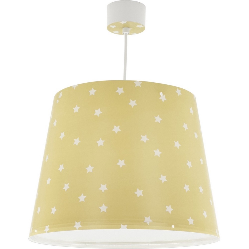 Dalber 82212A - Children's chandelier STAR LIGHT 1xE27/60W/230V yellow