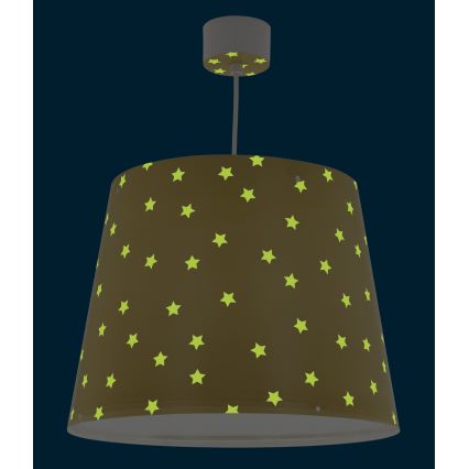 Dalber 82212A - Children's chandelier STAR LIGHT 1xE27/60W/230V yellow