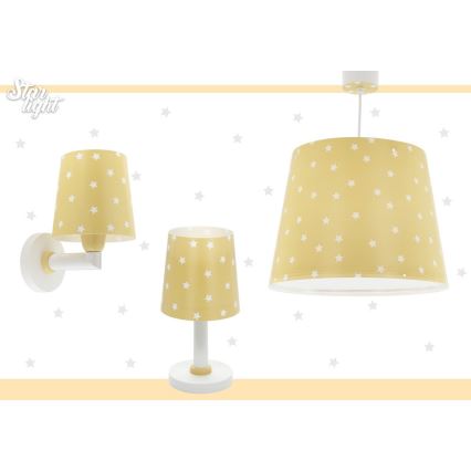 Dalber 82212A - Children's chandelier STAR LIGHT 1xE27/60W/230V yellow