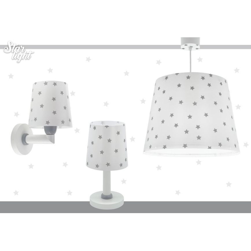 Dalber 82212B - Children's chandelier STAR LIGHT 1xE27/60W/230V white
