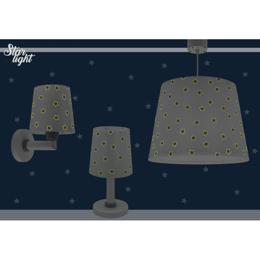 Dalber 82212B - Children's chandelier STAR LIGHT 1xE27/60W/230V white