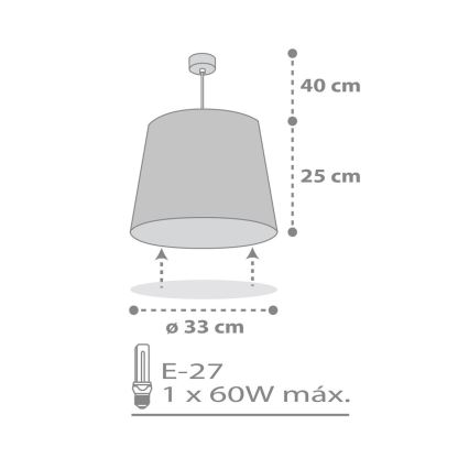 Dalber 82212B - Children's chandelier STAR LIGHT 1xE27/60W/230V white