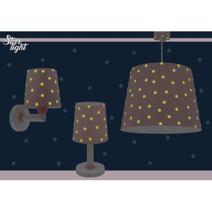 Dalber 82212S - Children's chandelier STAR LIGHT 1xE27/60W/230V pink