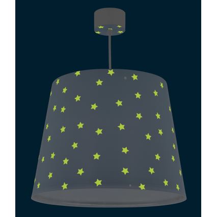 Dalber 82212T - Children's chandelier STAR LIGHT 1xE27/60W/230V blue