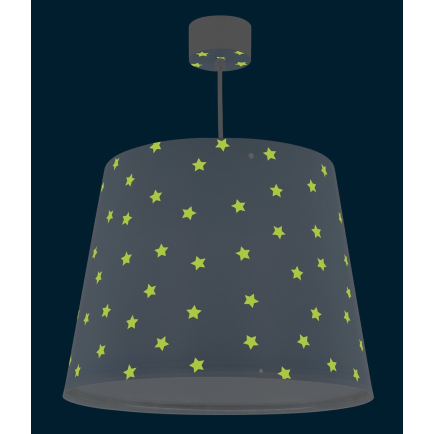 Dalber 82212T - Children's chandelier STAR LIGHT 1xE27/60W/230V blue