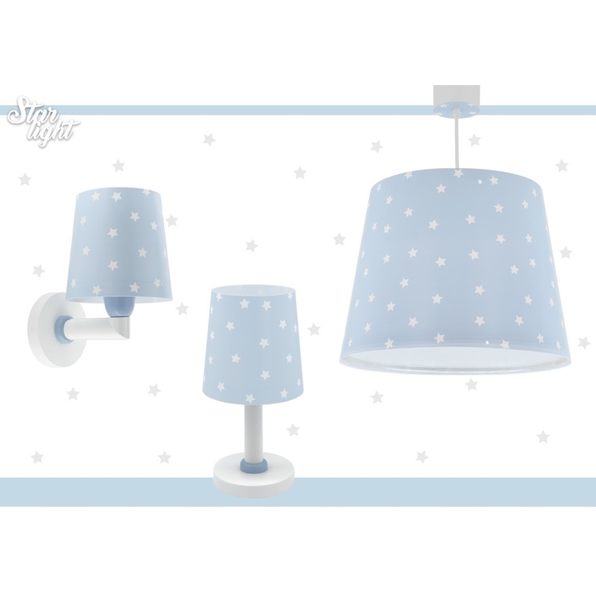 Dalber 82212T - Children's chandelier STAR LIGHT 1xE27/60W/230V blue